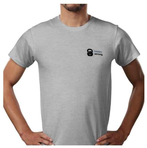 Men’s Happy Strong Tshirt (Grey)