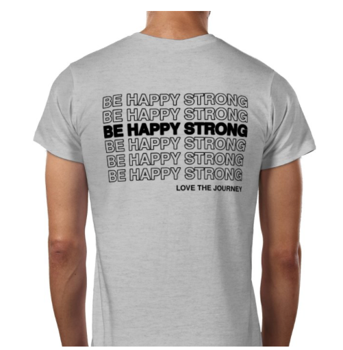 Men’s Happy Strong Tshirt (Grey)