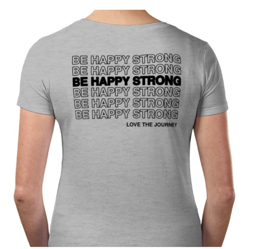 Women's Happy Strong Tshirt (Grey)