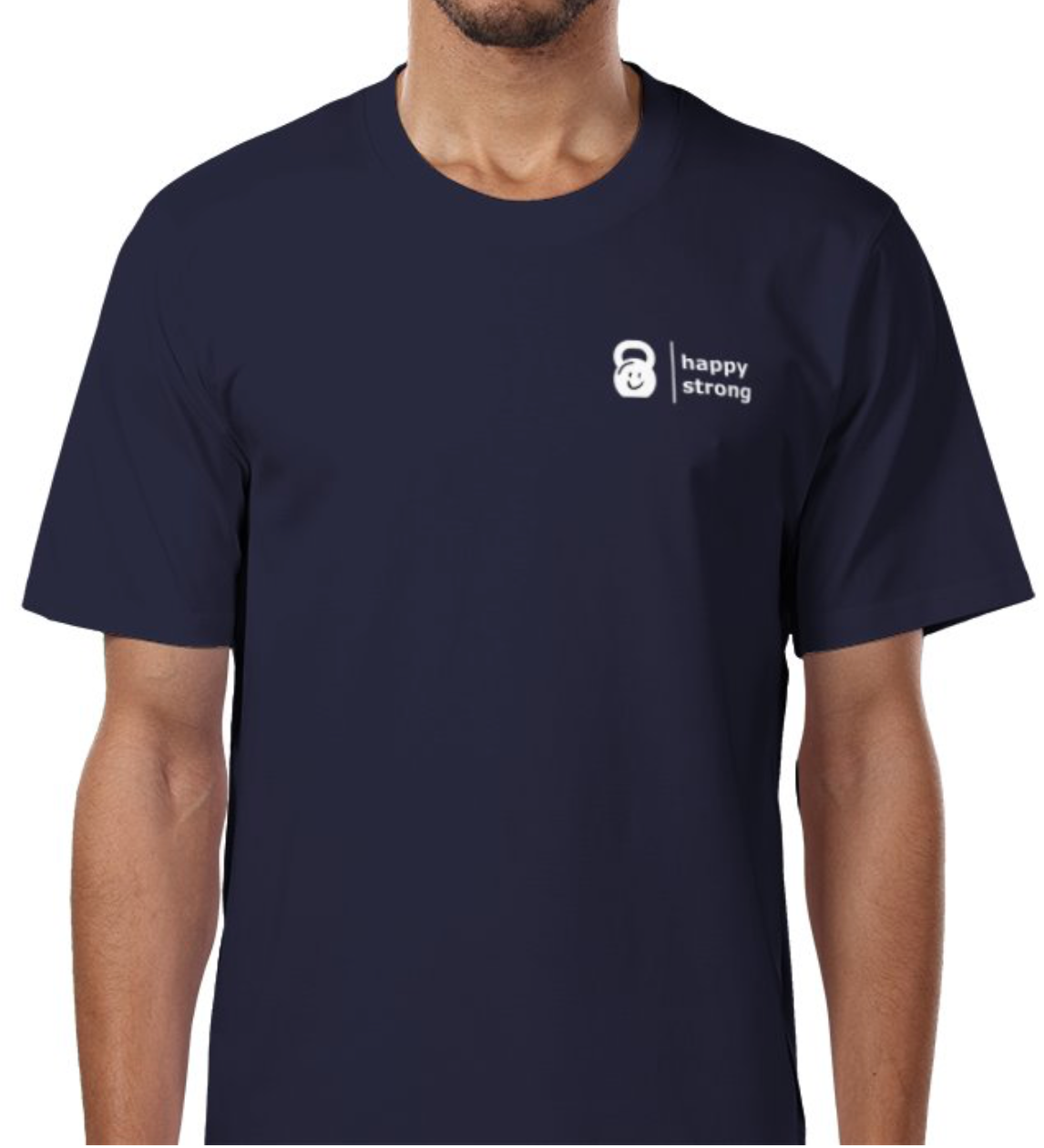 Men’s Happy Strong Tshirt (Navy)