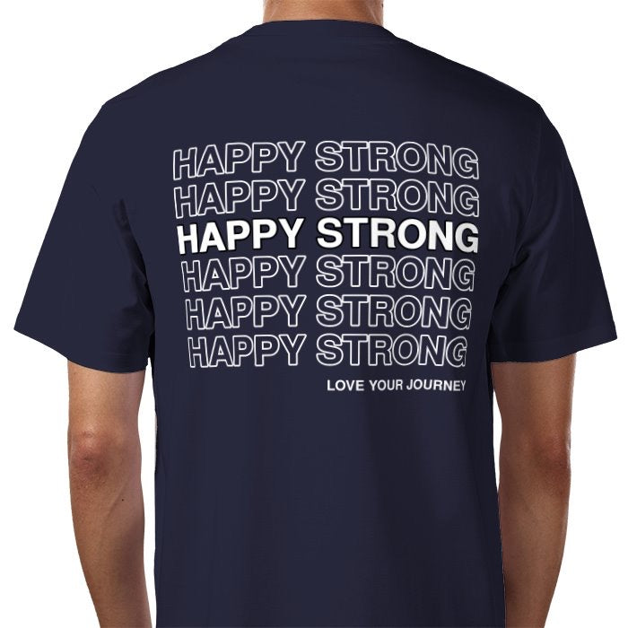 Men’s Happy Strong Tshirt (Navy)