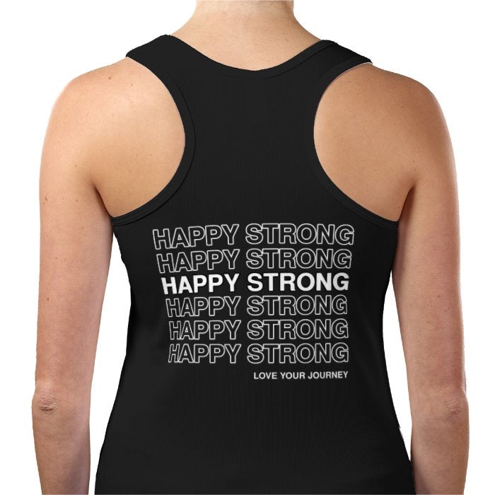 Women’s Happy Strong Vest (Black)