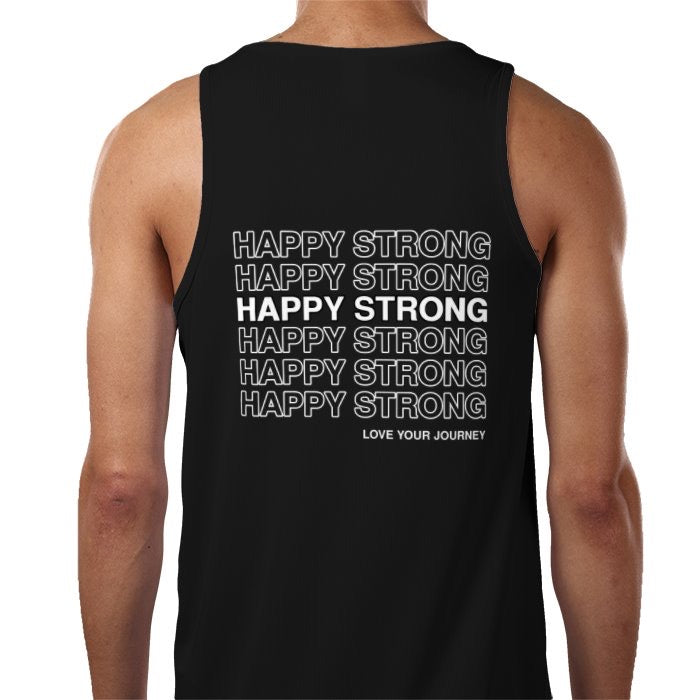 Men’s Happy Strong Vest (Black)